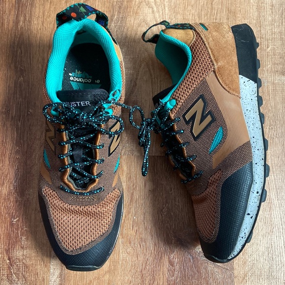 New Balance Other - Men’s New Balance Trailbuster Brown & Teal Sneakers Size 8
